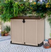 Garden. 1 X Keter Store It Out Midi 845L (H113.5 X W132 X D71.5cm) RRP £105
