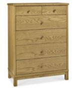 (R12) 1 X DDIW 4+2 Drawer Chest Oak (4800-76)