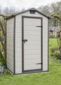 (R7N) Garden. (R9) Garden . 1 X Keter Manor 4 X 3 Maintenance Free Shed (W129 X D103 X H196cm) RRP