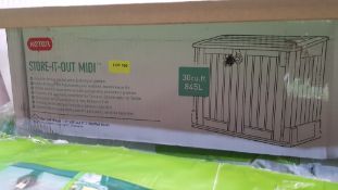(R12) Garden.1 X Keter Store It Out Midi 845L (H113.5 X W132 X D71.5cm) RRP £105