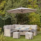 (R10F) Garden Furniture 1 X Hartington Florence Collection Corner Sofa Set. New (No Table) RRP £1200