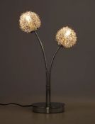 (R5K) 3 X Lights To Inc 2 LT Table Lamp With Wire Shades 50598468, 2 X Home Bulb Letter Lamp 501837