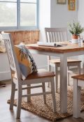 (R10C) Household. 2 X Henlow Solid Wood Dining Chair. RRP £100
