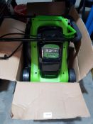 (R2F) 2 X Greenworks 24V 33cm Lawn Mower (No Grass Boxes) Both Appear Unused.