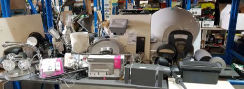 (R2H) Contents Of Shelf. Mixed Lot - LED Wall Lights, Ceiling Lights, Wireless Doorbells - UNTESTED