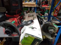 (R2E) 4 Items. 1 X Sovereign Electric Chainsaw & 3 X Qualcast Mixed Style Garden Strimmers
