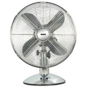 (R4M) Mixed Lot. Approx. 12 Items To Include 1 X Stylec Chrome Desk Fan, 1 X Arlec Metal Desk Fan Br