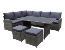 (R1) 1 X Matara Corner Sofa Dining Set (Opened Ð Appears Unused) RRP £700 ***no table included***
