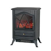 (R2L) 2 X Stylec Flame Effect Black Stove 1800W (1 X No Box)