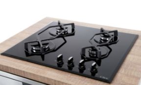 (R15I) 1 X CDA Black Gas Hob HVG620BL (RRP £170)