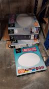 (R13A) Lighting 5 Verve Design Flush Lights. 2 X Maybel, 2 X Dion & 1 X Emerson