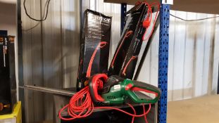 (R13D) 3 Items. 2 X Sovereign 250W Electric Grass Trimmer & 1 X Qualcast 55cm 600W Electric Pivot H