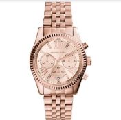 Michael Kors Mk5569 Ladies Rose Gold Lexington Quartz Watch