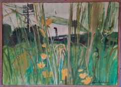 Vintage Framed Painting Oil on Board Signed Hutchinson 1967 Vintage Framed Painting Oil on Board