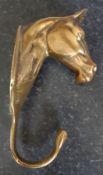 Vintage Brass Horse Head Coat Hook Vintage Brass Horse Head Coat Hook.Measures 6 inches long.Part of