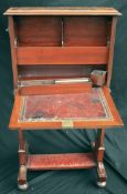 Antiques Edwardian Slim Ladies Upright Writing Desk Antiques Edwardian Slim Ladies Upright Writing