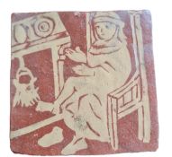 Medieval Style Terracotta Tile by Cheshire Medieval Ceramics Medieval Style Terracotta Tile by