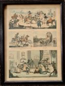 Antiques Framed Print Depicting Georgian Coaching Themes     Antiques Framed Print Depicting