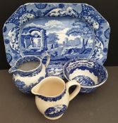 Antique & Vintage Blue & White China Includes Early Cup & Spode     Antique & Vintage Blue & White