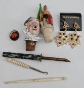 Vintage Parcel of Bottle Stops Jewellery & Button Hooks Vintage Parcel of Bottle Stops Jewellery &