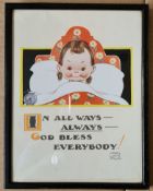 Vintage Mabel Lucie Attwell Framed Print     Vintage Mabel Lucie Attwell Framed Print.Has the