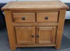 Large Rustic Oak Sideboard With Plenty Of Storage     Large Rustic Oak Sideboard With Plenty Of