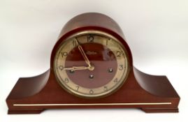Vintage German Linden Mantel Clock Chimes By Cuckoo Clock MFG Germany Vintage German Linden Mantel