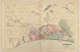 Antique Map 1899 G. W Bacon & Co Plan of Bournmouth Antique Map 1899 G. W Bacon & Co Plan of