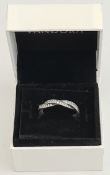 Pandora Jewellery Sterling Silver Ring Boxed Size 'O'     Pandora Sterling Silver Ring Boxed Size '