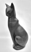 Large Resin Cat Sculpture     Large Resin Cat Sculpture.Measures 21 inches tall.Part of a recent
