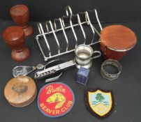 Collectable Parcel of Assorted Items Includes Butlins Badge Toast Rack etc     Collectable Parcel of