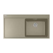 New (E51) Franke Mythos Mtg 611 Left Handed Fragranite 1.0 Bowl Inset Sink, Coffee | 114.0153.4...