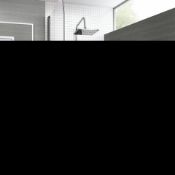 New & Boxed Modern Chrome Riser Rail Mixer Square Shower Head Kit For Bath Tap. Sp5106.Chrome E...