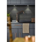 New (E127) Abode Coniq R Polished Copper Single Lever Kitchen Sink Mixer Tap At2114. RRP £299... New