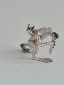 Silver Frog Ornament