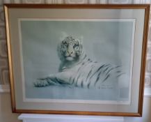 Spencer Roberts White Tiger Print