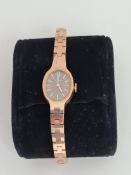 Ladies Bulova Gold Tone Watch For Repair