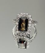 5.07 Ct Natural Alexandrite Ring Unheated Untreated with Diamonds & 18k Gold