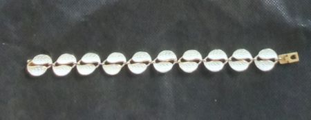 David Anderson Norway 925 silver enameled bracelet.
