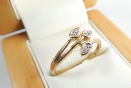 9 Kt Diamond ring