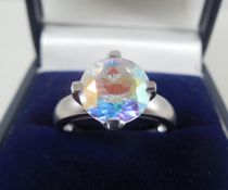 9 Kt Moonlight Topaz White gold Ring