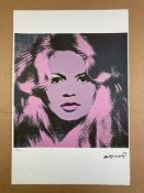 Andy Warhol, limited 95/100, Brigitte Bardot