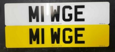Private Personalised Number Plate M1 WGE on Retention Ideal Gift