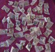 50+ metal animal rings, in silver and gold looking colours,