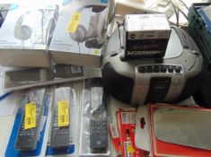 Box of tech items BD527 from a closed down store down