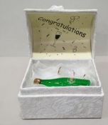 10 x congratulation box with champagne bottle and glass packed in a beautiful