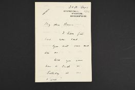 Stanley Baldwin (1867 - 1947) Original Headed Letter unusually signed 