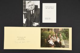 Harold Wilson (1916 - 1995) A hand signed photograph.