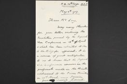 Edward VIII (1894 - 1972) A handwritten & signed letter.