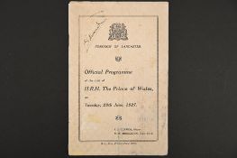 Edward, Prince of Wales (1894 - 1972) Signature on Borough of Lancaster 